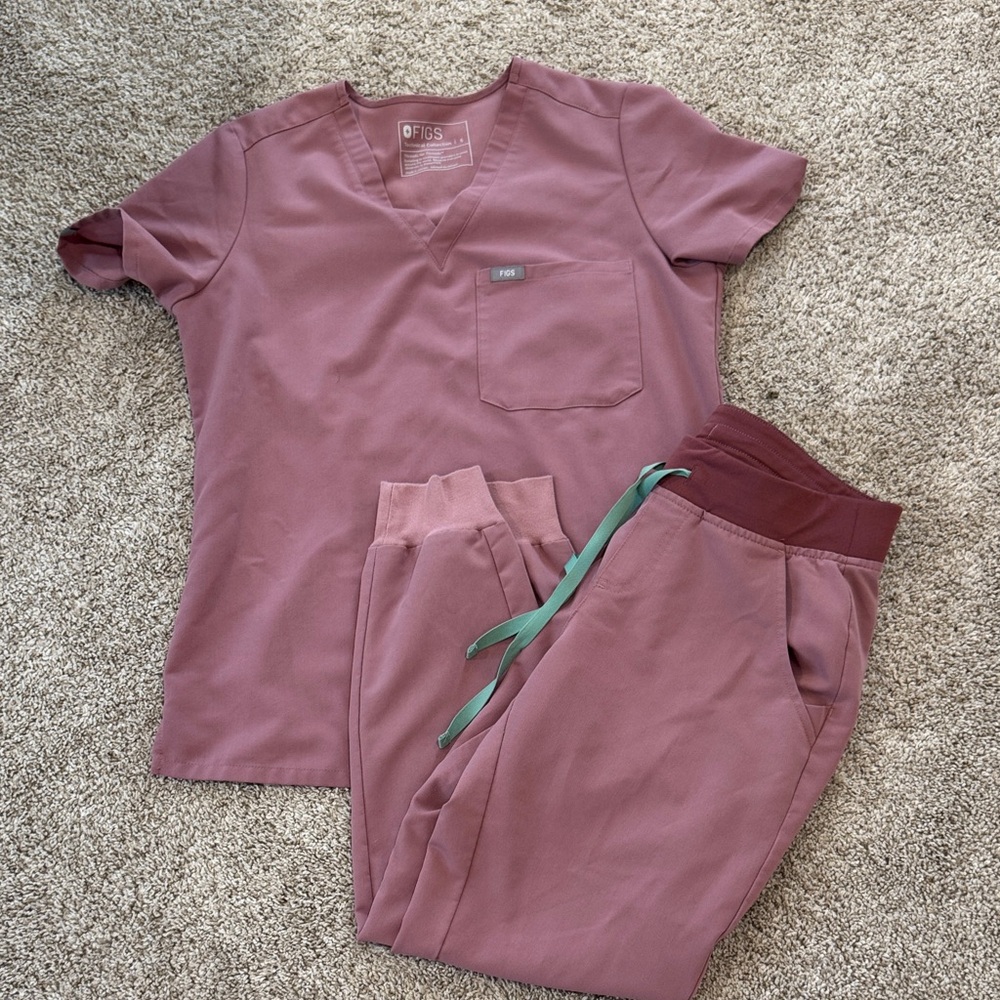 Figs Mauve Scrub Set